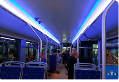 SU 18,75 IV electric, oświetlenie pasami LED wzdłuż całej przestrzeni pasażerskiej