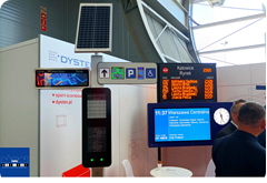 elektroniczne systemy dynamicznej informacji pasażerskiej zasilane panelem PV